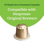 Nespresso-Compatible Medium Roast Espresso Capsules 50 Count