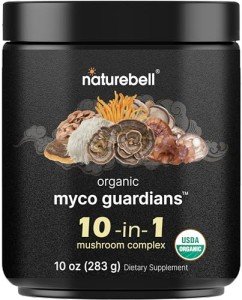 10-In-1 Organic Mushroom Coffee Powder, 10oz