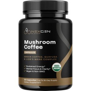 Organic Lion's Mane Mushroom Coffee Boost – 30 Caps