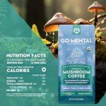Organic Dark Roast Mushroom Coffee with Turkey Tail & Cordyceps