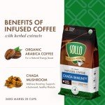Sollo Chaga Mushroom Organic Dark Roast Coffee