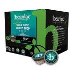 Beaniac Organic Donut Shop Light Roast Coffee Pods