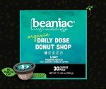 Beaniac Organic Donut Shop Light Roast Coffee Pods