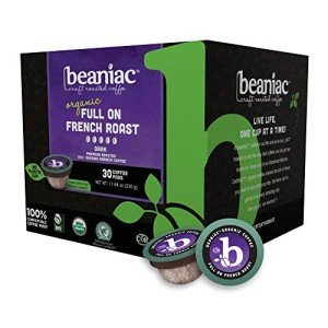Beaniac Organic Dark Roast French Roast Coffee Pods