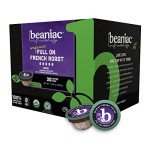 Beaniac Organic Dark Roast French Roast Coffee Pods