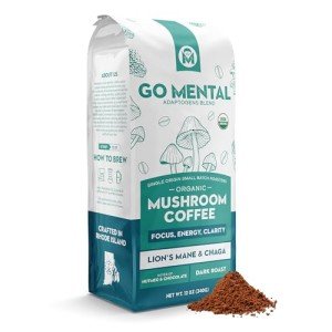 Organic Dark Roast Mushroom Coffee with Lion's Mane