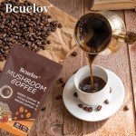 Mushroom Coffee,Organic Instant Coffee with 6 Adaptogenic Mushrooms (Cordyceps, Lion’s Mane, Shiitake, Turkey Tail) for Better Energy, Focus, Positive Mood & Immune Support