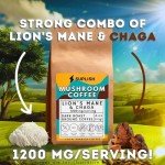 Dark Roast Mushroom Coffee with Lion's Mane & Chaga