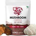 Loko Nature Tiger Mushroom Coffee – Lions Mane & Chaga 30 Servings