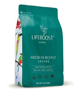 Lifeboost Low Acid Medium Roast Mushroom Coffee