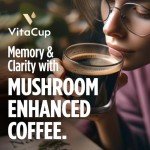 VitaCup Focus-Boosting Mushroom Coffee Pods, 16 Ct