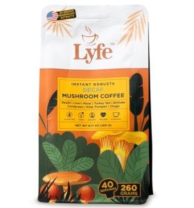 Lyfe Brew Instant Decaf Mushroom Coffee Blend