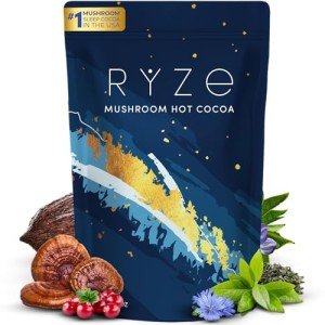 RYZE Mushroom Cocoa | Sleep Aid Powder Mix