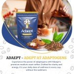 Adaept Organic Mushroom Coffee with Cacao & Adaptogens