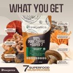 USDA Organic Mushroom Coffee Blend for Focus & Energy