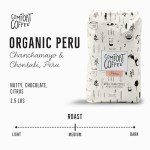 Organic Peru Medium Roast Mushroom Coffee - 2.5 lbs