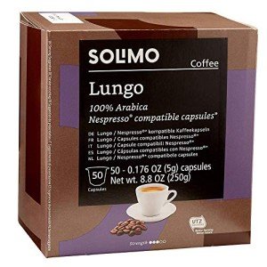 Solimo Medium Roast Lungo Capsules for Nespresso