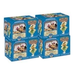 Kauai Coffee Vanilla Macadamia Nut Pods - 48 Count