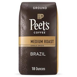 Peet's Medium Roast Ground Coffee - Brazil 18oz