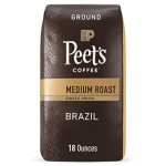 Peet's Medium Roast Ground Coffee - Brazil 18oz