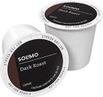 Solimo Dark Roast Mushroom Coffee Pods - 100 Count