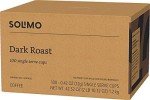 Solimo Dark Roast Mushroom Coffee Pods - 100 Count