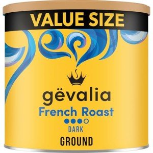 Gevalia Dark Roast Ground Coffee Canister, 27.6 oz