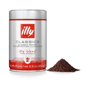 illy Ground Coffee Moka - Medium Roast, 100% Arabica