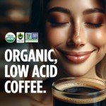 Low Acid Dark Roast Mushroom Coffee, USDA Organic