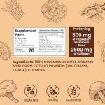 Organic Collagen Mushroom Coffee with Lion’s Mane & Chaga