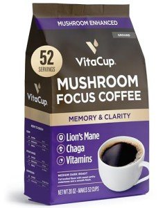 VitaCup Focus Mushroom Coffee with Lion's Mane & Chaga