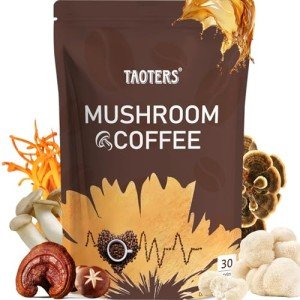 TAOTERS Organic Mushroom Coffee for Focus & Energy