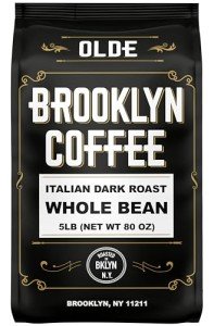 Brooklyn Coffee Italian Dark Roast Whole Beans 5lb