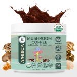 Ambica Organic Instant Mushroom Coffee Blend, 24 Servings