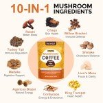 Organic Instant Mushroom Coffee Blend for Focus & Energy