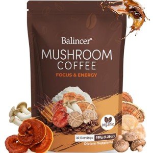 Organic Mushroom Coffee with 6 Adaptogenic Varieties
