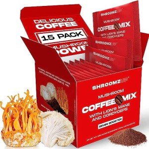 Instant Mushroom Coffee Pack: Lion's Mane & Cordyceps