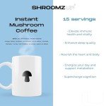 Shroomzup Instant Mushroom Coffee - 10 Mushrooms, 15 Pack