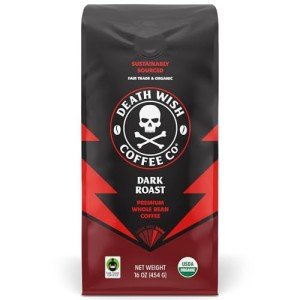 Death Wish Organic Dark Roast Whole Bean Coffee