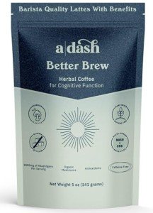 A Dash Better Caffeine-Free Mushroom Coffee Brew