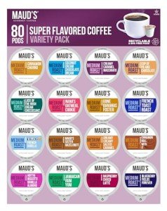 Flavored Mushroom Coffee Pods Variety Pack, 80 ct