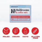 Shroomzup Instant Mushroom Coffee - 10 Mushrooms, 15 Pack