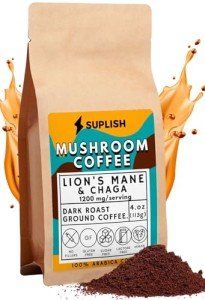 Dark Roast Mushroom Coffee with Lion's Mane & Chaga