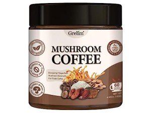 Grelim Instant Mushroom Coffee with 7 Superfoods