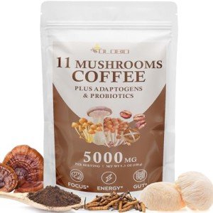 Organic Mushroom Coffee with Adaptogens and Probiotics