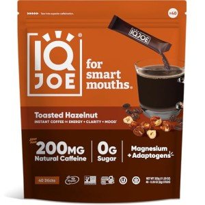 IQJOE Toasted Hazelnut Mushroom Coffee Packets
