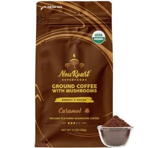 Caramel Organic Mushroom Coffee Blend for Energy