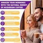 Organic Mushroom Coffee with Adaptogens for Energy & Focus