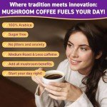 Organic Mushroom Coffee with Adaptogens for Energy & Focus