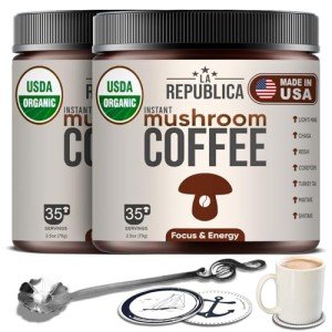 La Republica Organic Instant Mushroom Coffee 2-Pack